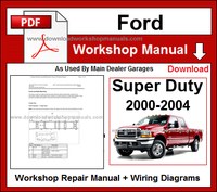 Ford Super Duty F-250 F-350 F-450 F-550 2000-2004 Service Repair Workshop Manual pdf